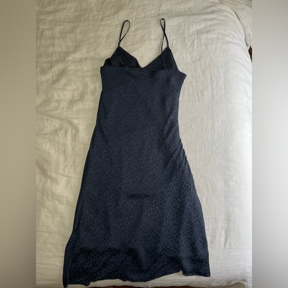 Navy slip dress